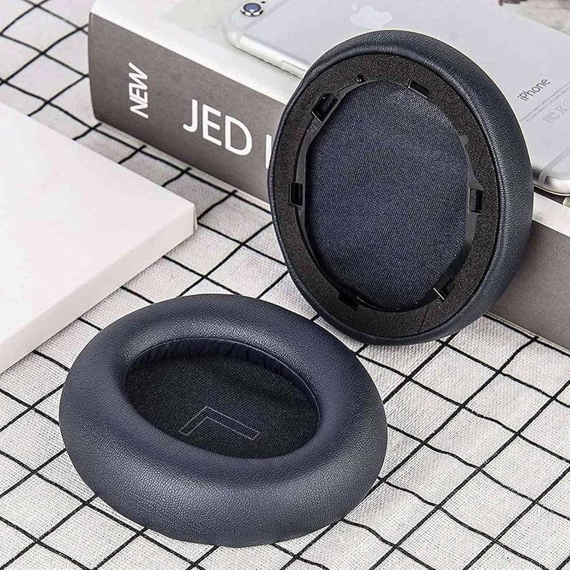Replacement Ear Pads For Anker Soundcore Q30 Q35 Headphones Blue Protein Leather - Image 4